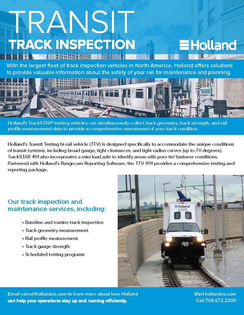 Transit Track Inspection Holland